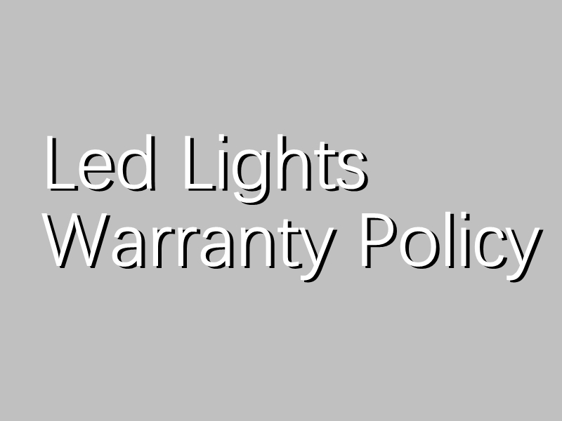 SEENlamp Lighting Product Warranty Policy